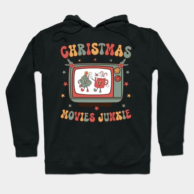 Christmas Movie Junkie Hoodie by MZeeDesigns